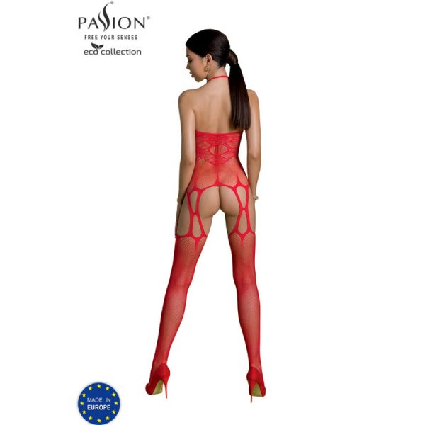PASSION - ECO COLLECTION BODYSTOCKING ECO BS002 RED 2